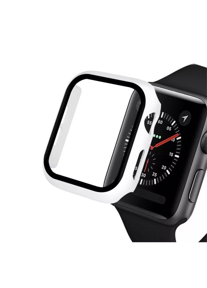 Husa Carcasa Ceas Apple Watch Margine Silicon Fata Glass Orice Marime