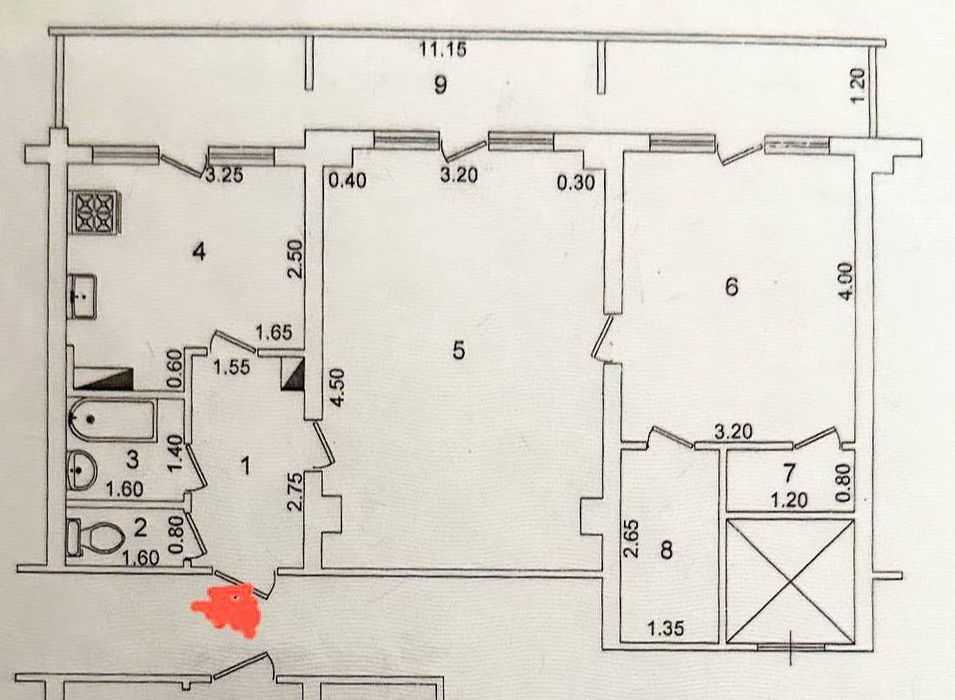 Срочно Цум Ц-7 продается 2х комнатная без ремонта по хорошей цене 72м²