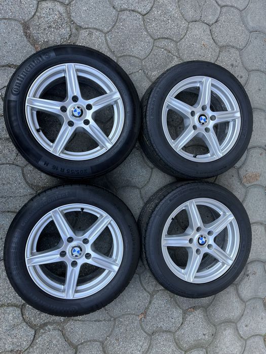 Jante aliaj 5x120mm, anvelope 205/55 R16, BMW E46 E90 E91 E87 E81 F20