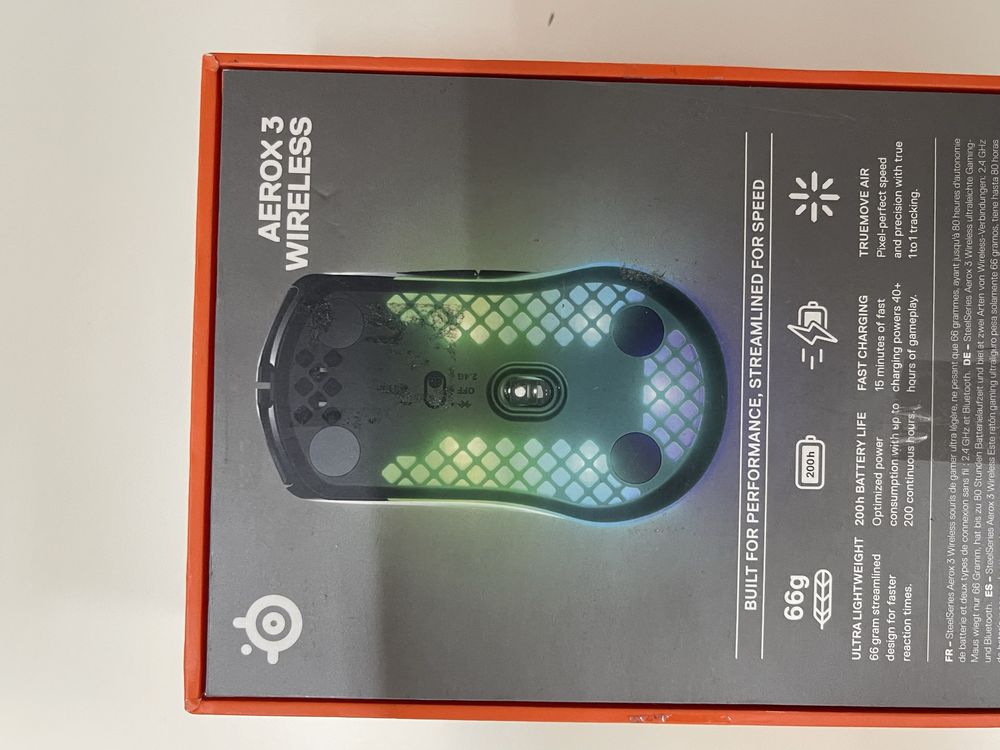 Mouse gaming wireless steelSeries aerox 3