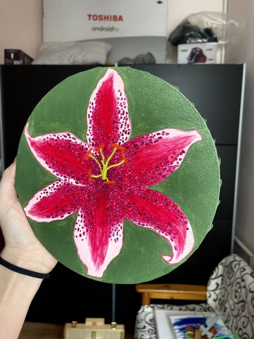 картина на кръгло платно