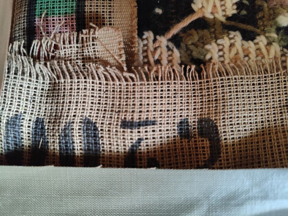 Goblen vechi – anii 1950–1960 – lucrat manual – model rar