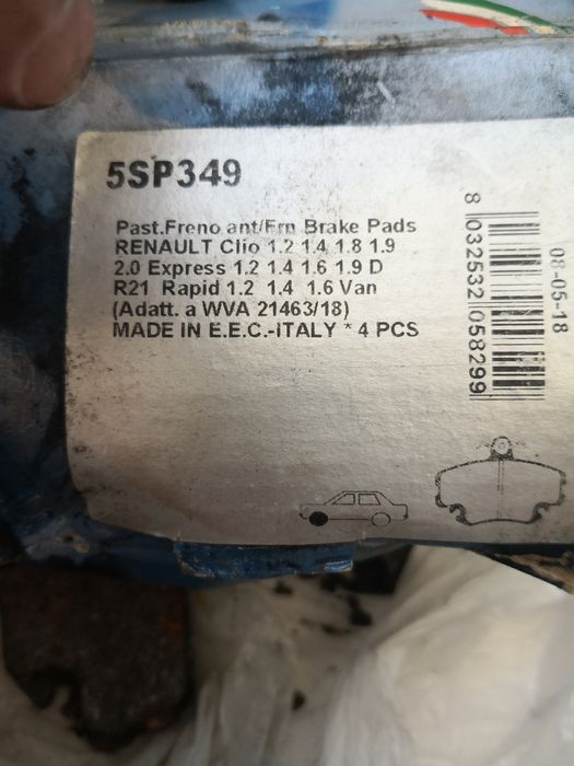 Plăcuțe de frână Renault Clio Dacia Duster etc.