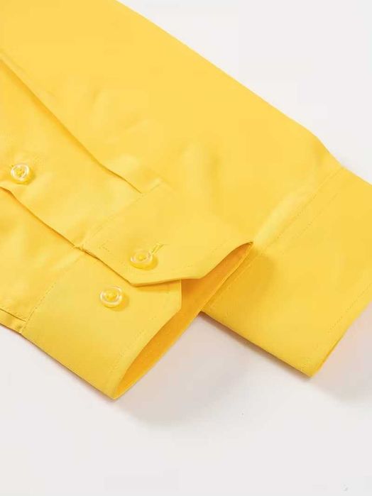 Жълта мъжка риза. Размер: М.