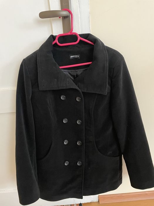 Черно дамско палто