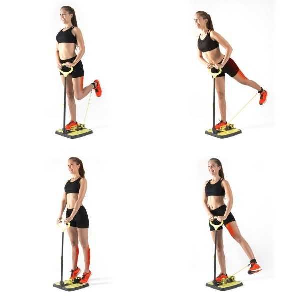 Platforma de fitness multifunctionala pentru fese, brate si picioare