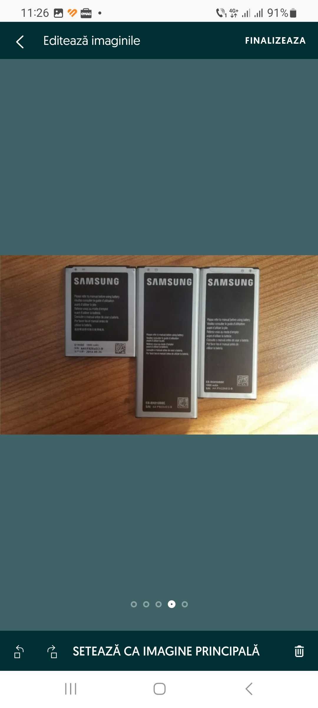 Acumulator baterie Samsung utilizati