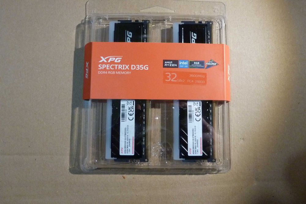 Промо! Нова 64GB (2x32GB) DDR4, 3600MHz памет ADATA XPG SPECTRIX