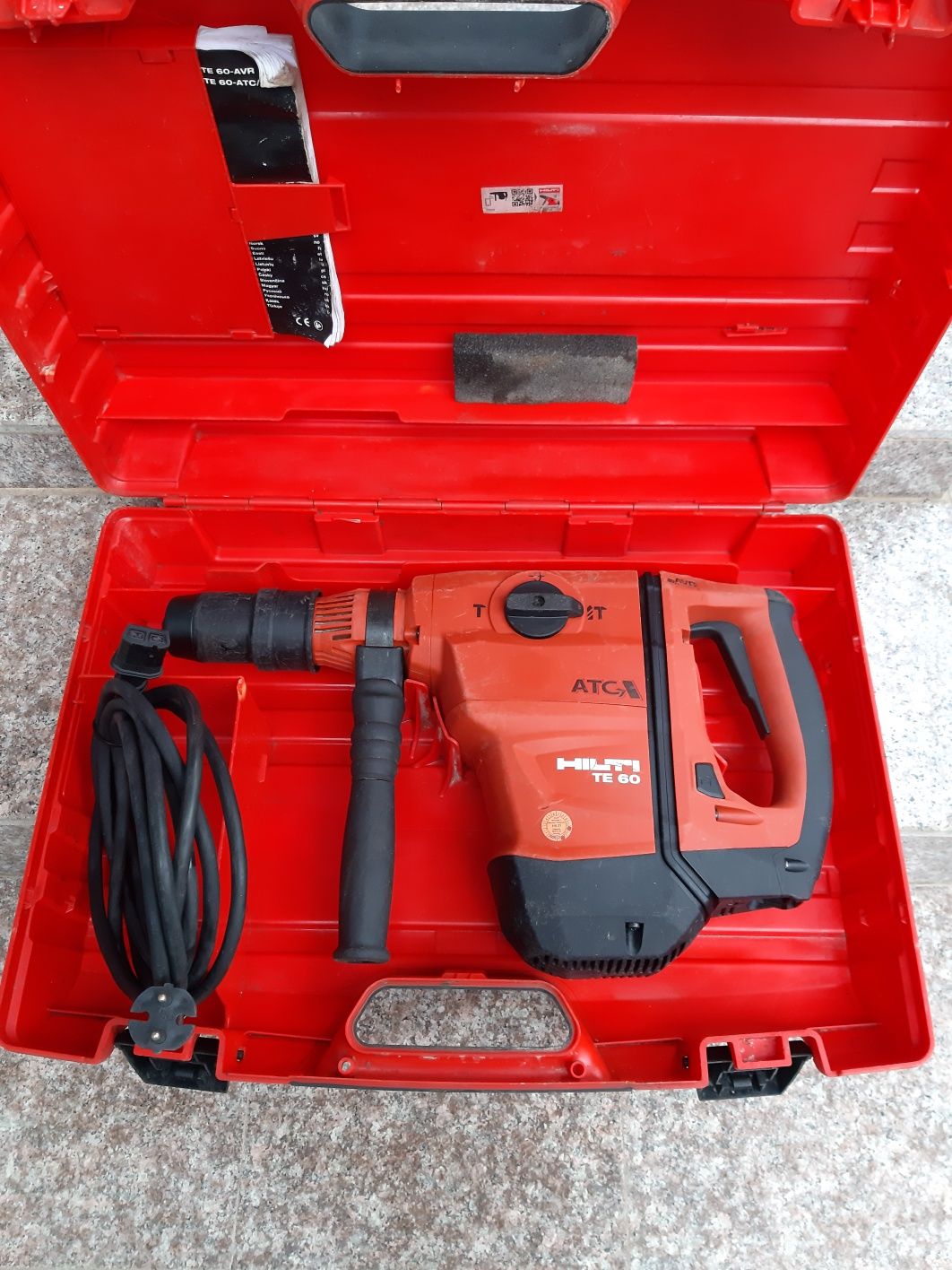 Hilti rotopercutor Te 60 avr/ atc