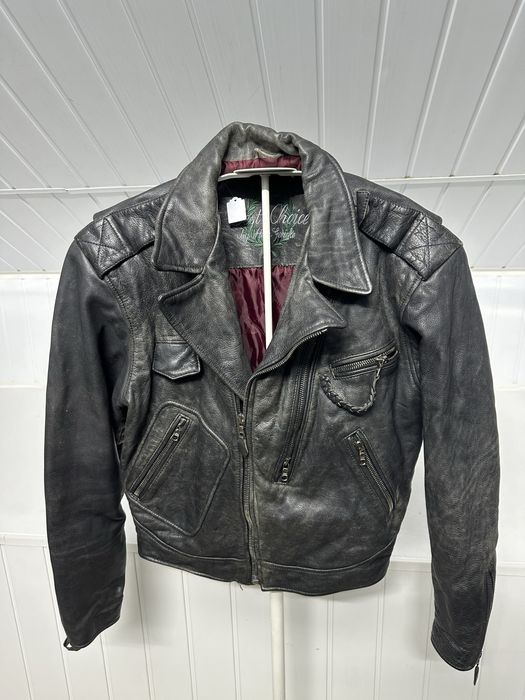 Geaca moto piele Hein Gericke 46 chopper bobber cruiser retro