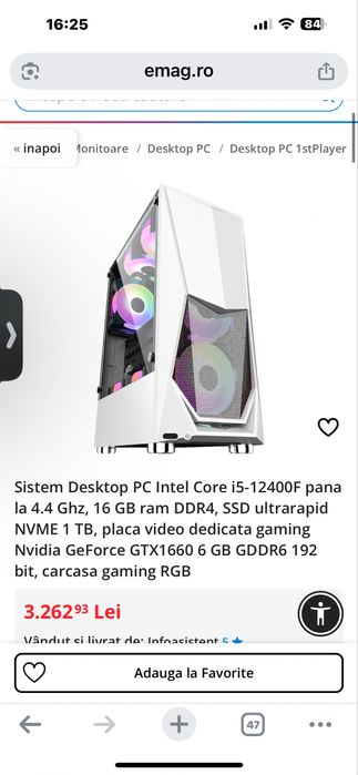 PC Gaming + Monitor Profesional ASUS ProArt – SET complet