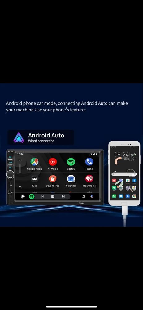 Navigatie auto AndroidAuto/CarPlay Universala