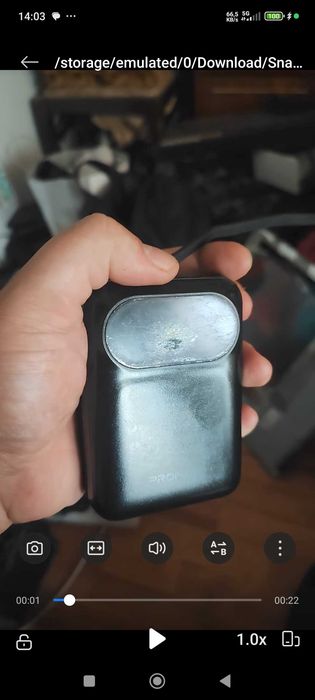 Baterie Externă 20 000 mAh, Mufe integrate USB-C și IPhone, înc.rapidă