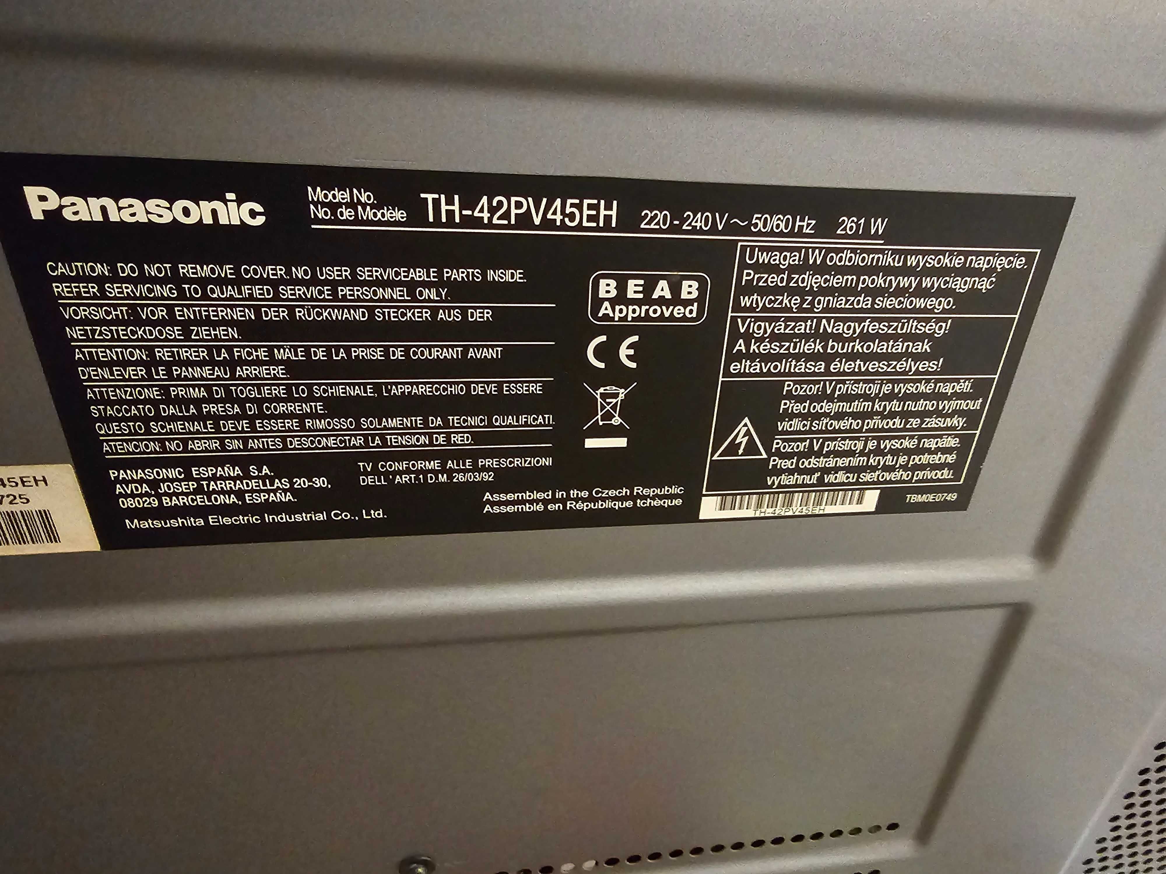 Продавам плазмен телевизор PANASONIC VIERA 43 инча