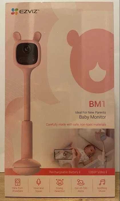Camera supraveghere bebelus Wireless Baby Monitor EZVIZ BM1 Roz Noua