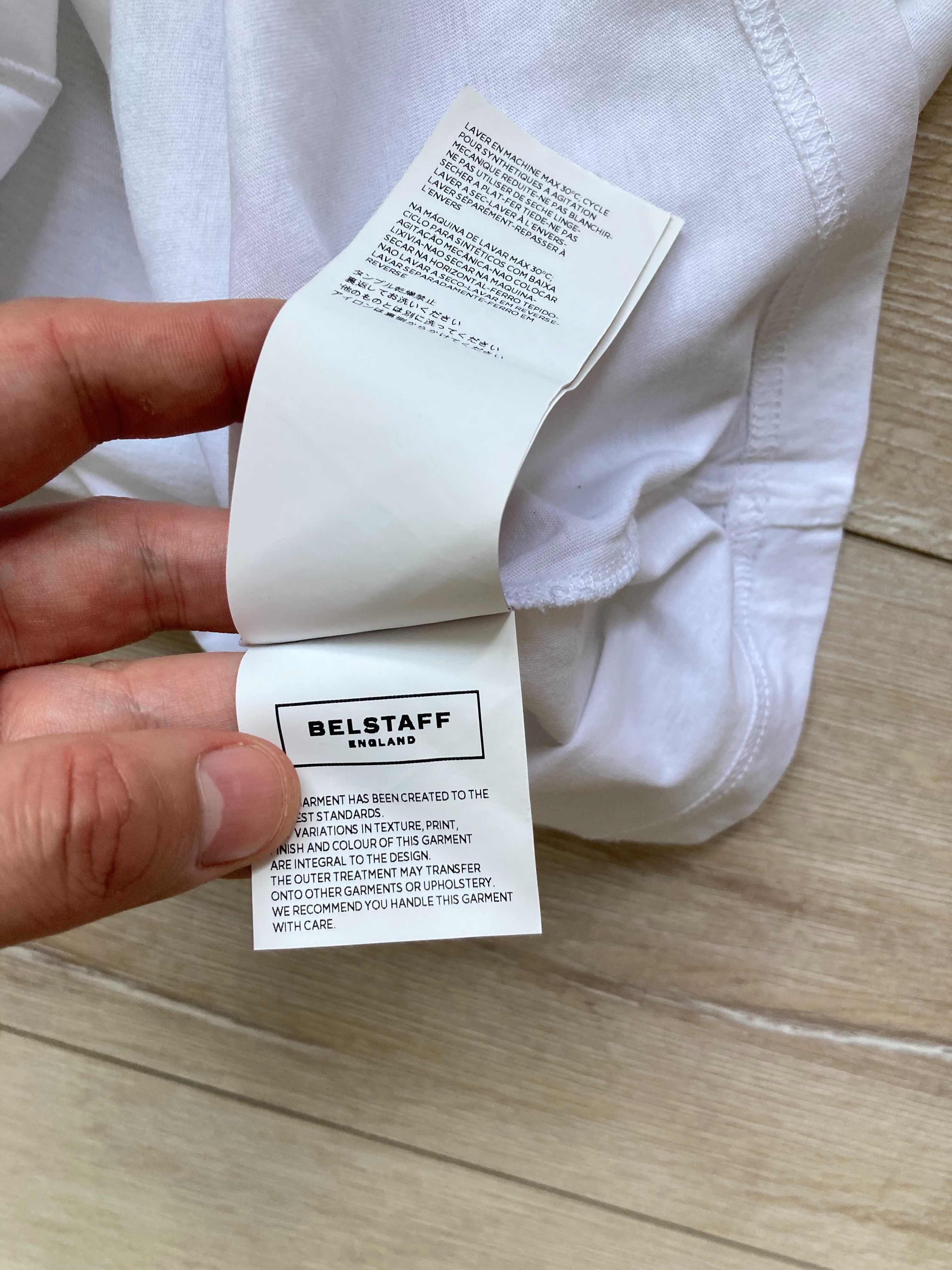 Belstaff мъжка бяла тениска размер M