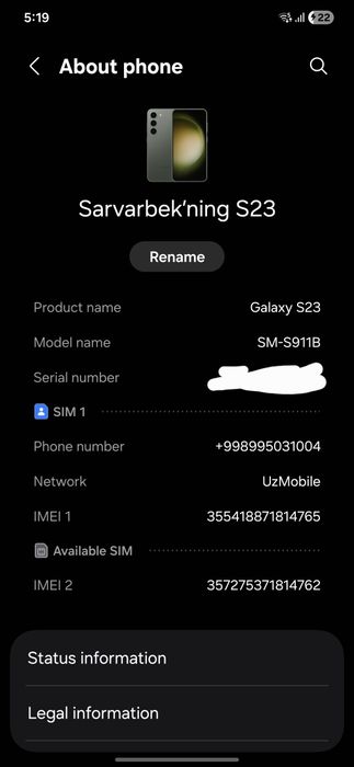 Samsung galaxy S23 Vetnam