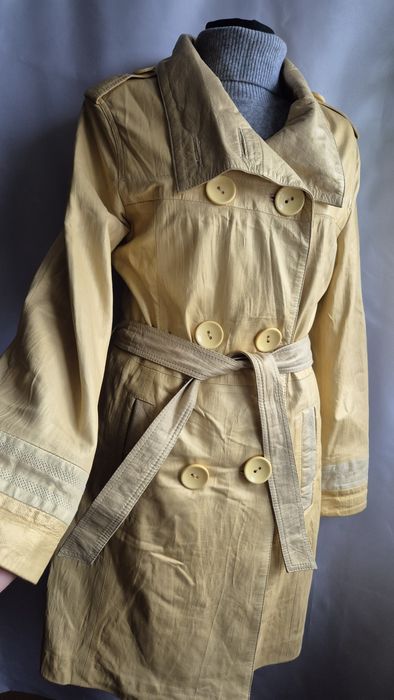 Pardesiu/trench piele naturala nr.M