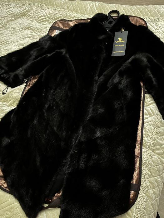 Шуба черный бриллиант