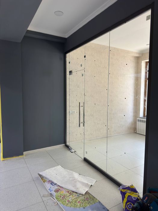 Каленное стекло 10 мм стеклянные перегородки калит ойна