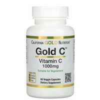 Витамин C, 1000 мг, 60 растительных капсул California Gold Nutrition,