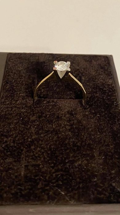 Inel logodna Teilor (aur 18K + diamant)