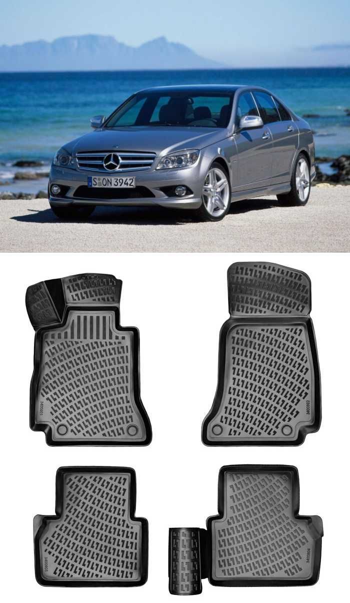 Гумени стелки RizLine за Mercedes C-class W204 07-14 C209 03-10