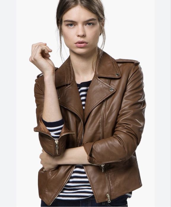 Massimo Dutti кожено яке S
