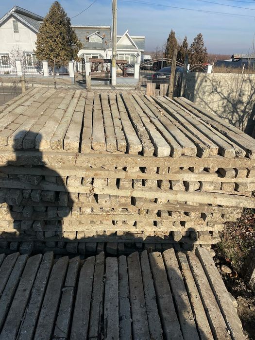 Spalier beton stâlpi de vie de gard din defrișări