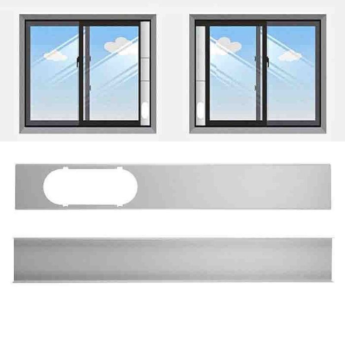 Conector furtun de evacuare / tubulatură pentru placă de fereastră