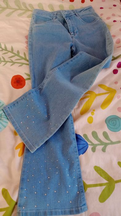 Нови кокетни дънки с камъчета  lsw