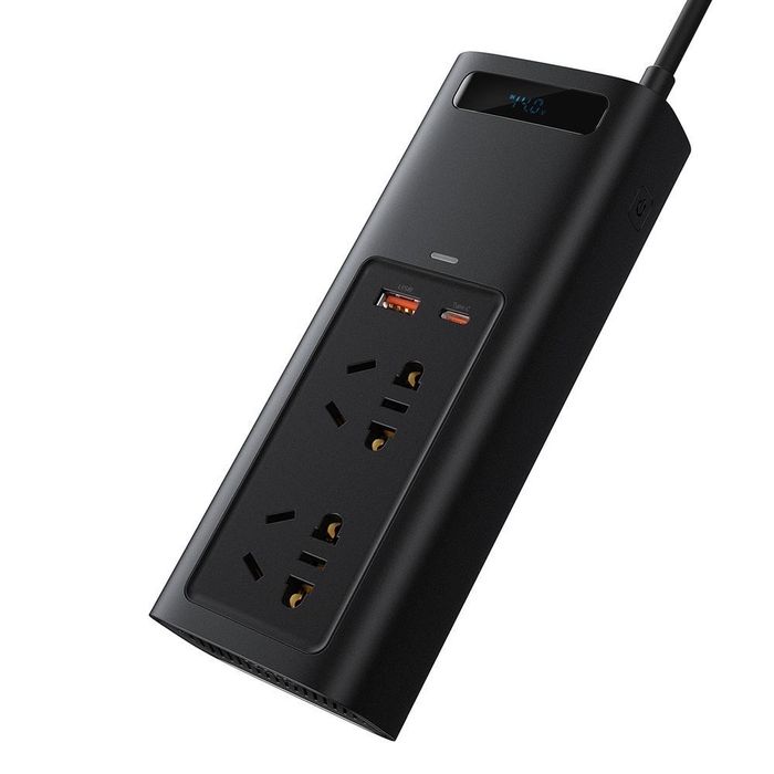 BASEUS разклонител/зарядно/адаптер-инвертор за кола