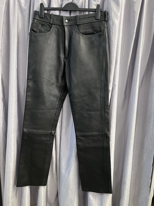Pantaloni moto piele mar 58 talie 42 cm