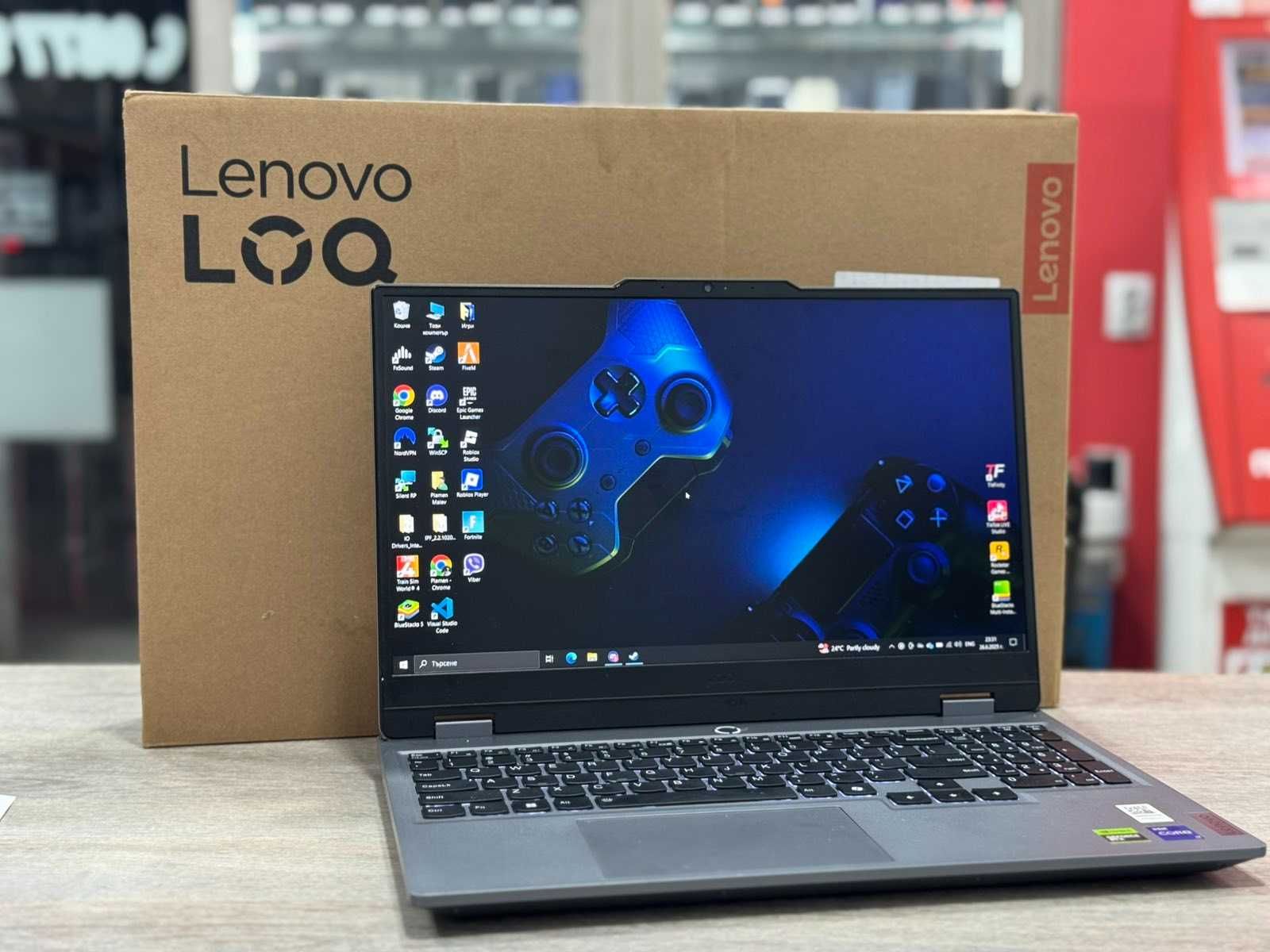Лаптоп Lenovo LOQ 15IRX9- Intel Core i7/ NVIDIA RTX 4050/24GB RAM