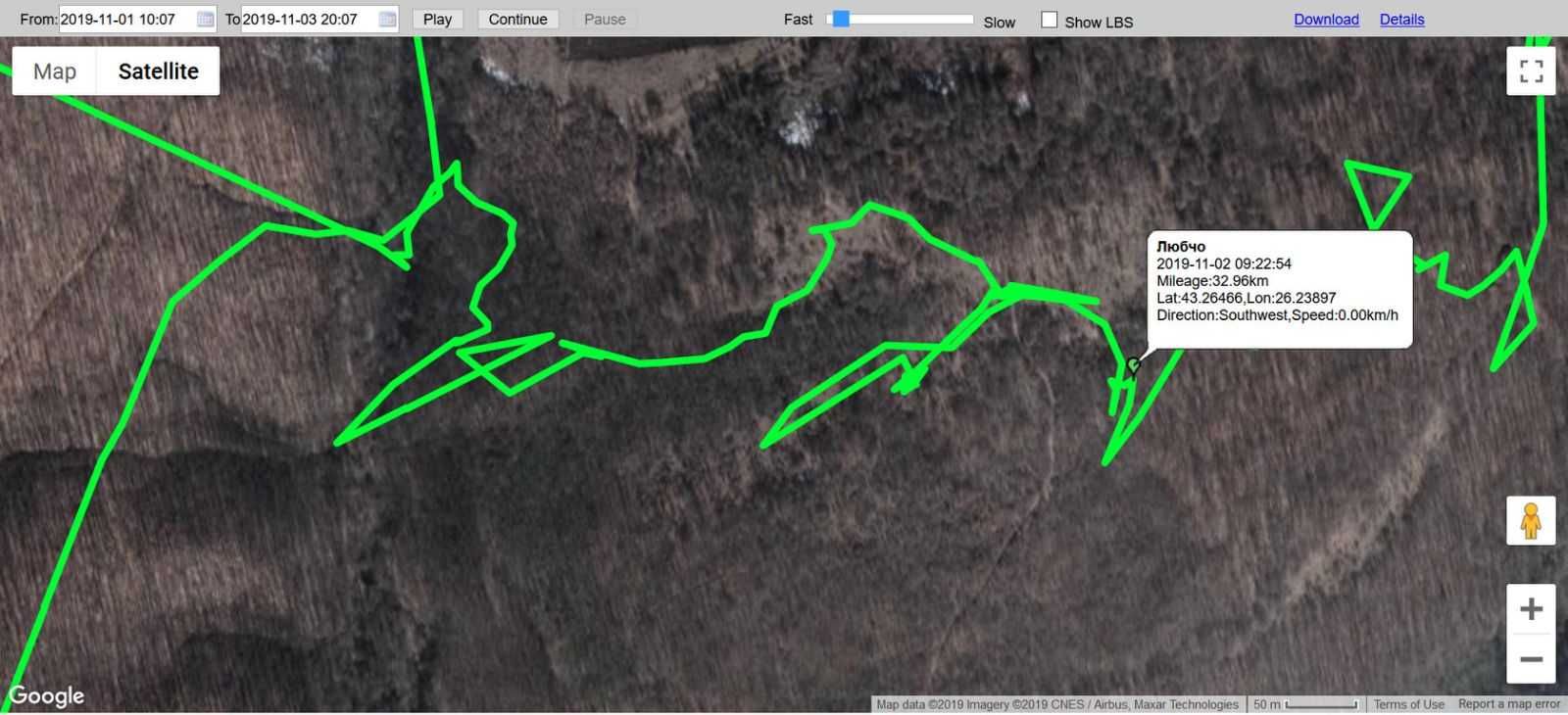 4G GPS за ловни кучета - тракер / tracker с БЕЗПЛАТНО проследяване