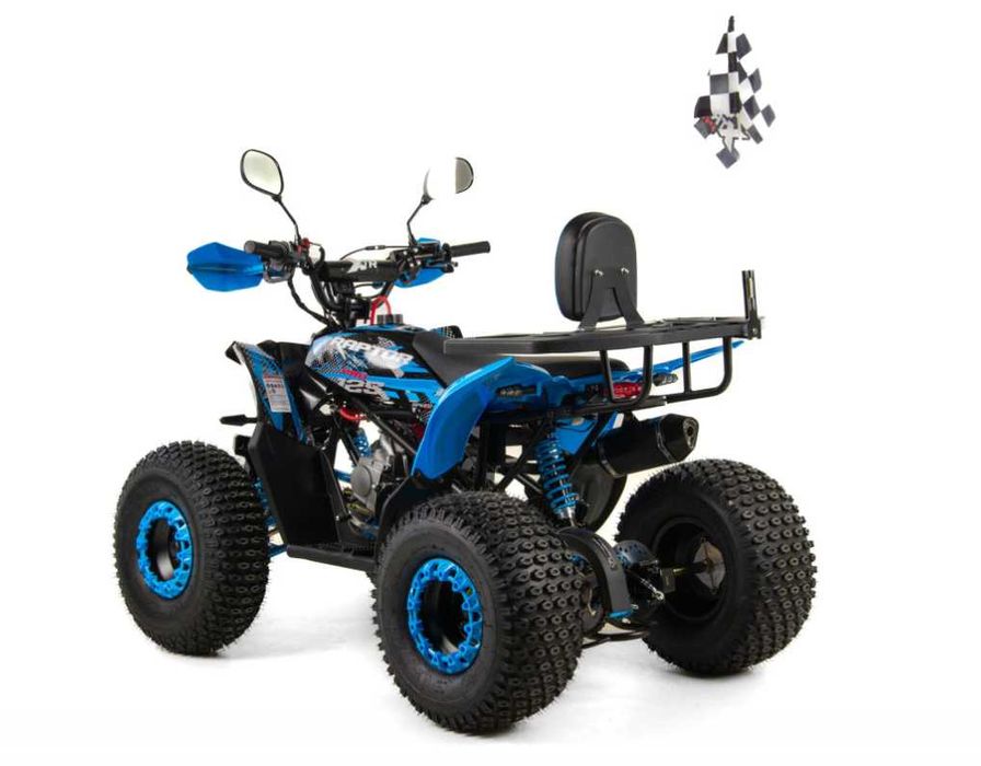 ATV XTR Pro Raptor 016, roti 8 inch, 125cc, 1+1 viteze, negru/albastru
