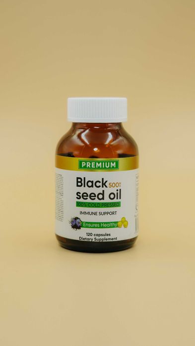 Black seed oil capsules 500мг № 120 в стеклянной банке