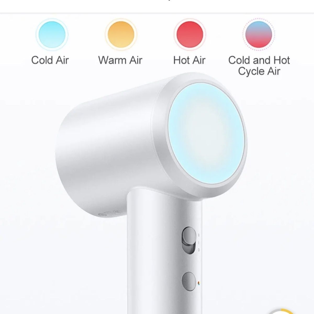 Нов сешоар с отрицателни йони Xiaomi Mija H501 в нежен пастелено лилав