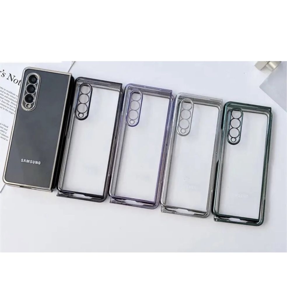 Samsung Z FOLD FLIP 3 4 5 6 Husa Slim Plastic Transparenta Insertie