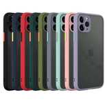 Iphone 12/13/14/15/16 PRO MAX - Husa Margine Silicon Spate Plastic Mat