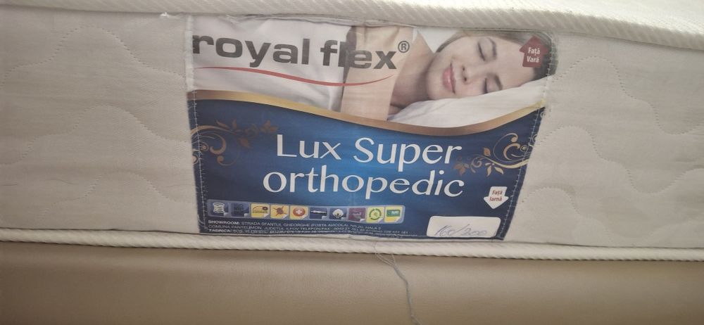 Saltea ortopedica Lux Superortopedica, Royal Flex, 160 x 200 x 22cm