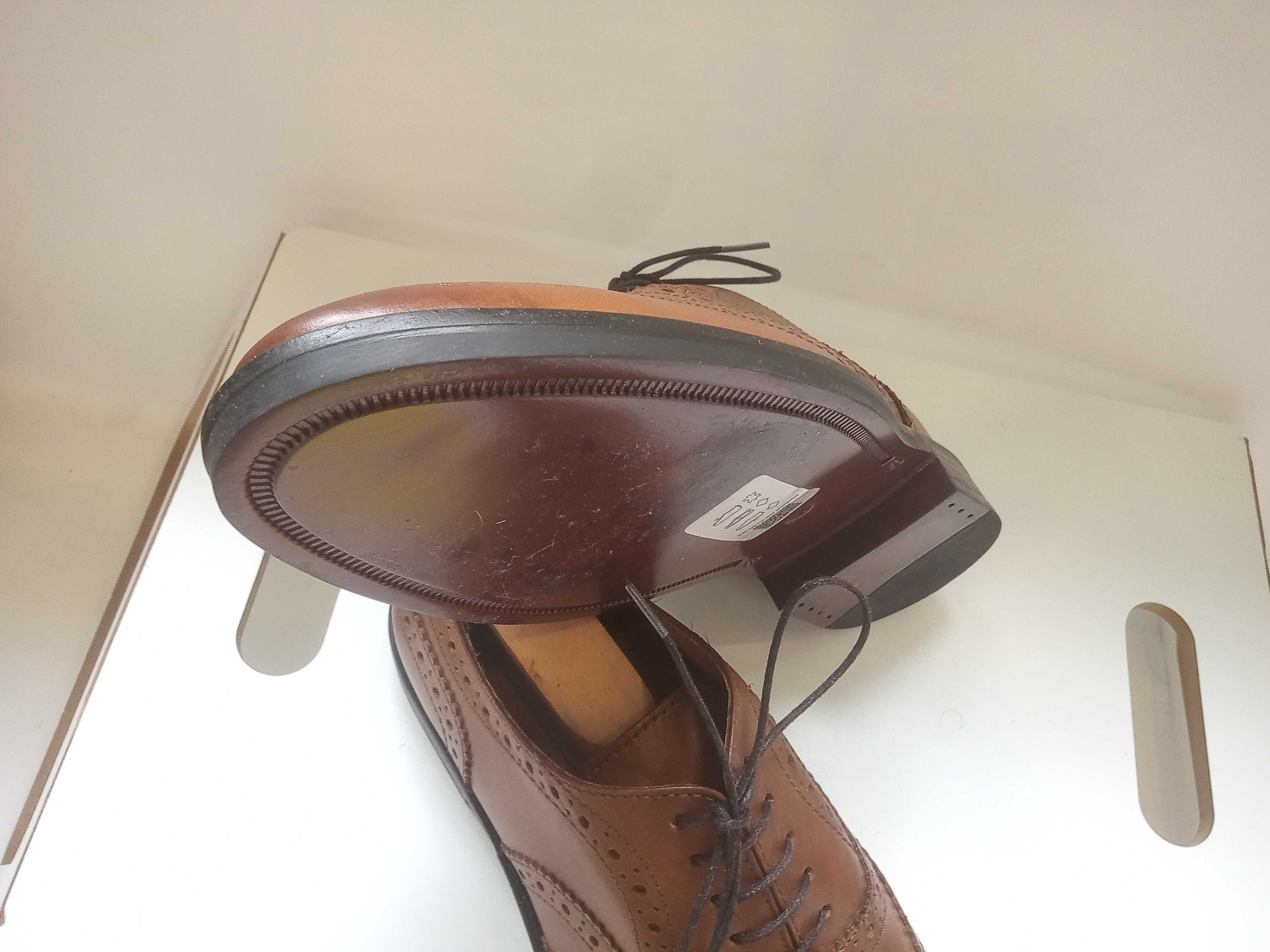 Pantofi oxford 38 brogue Asos piele naturala