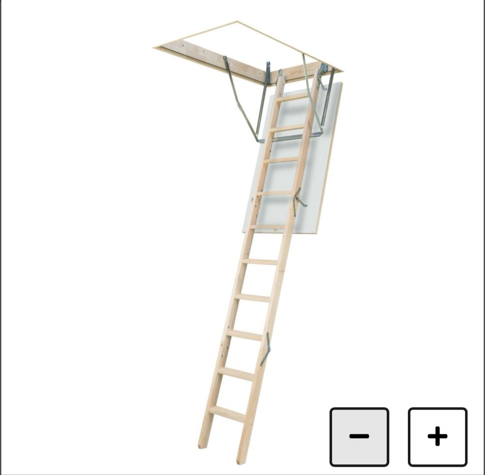 Scara mansarda/pod extensibila din lemn