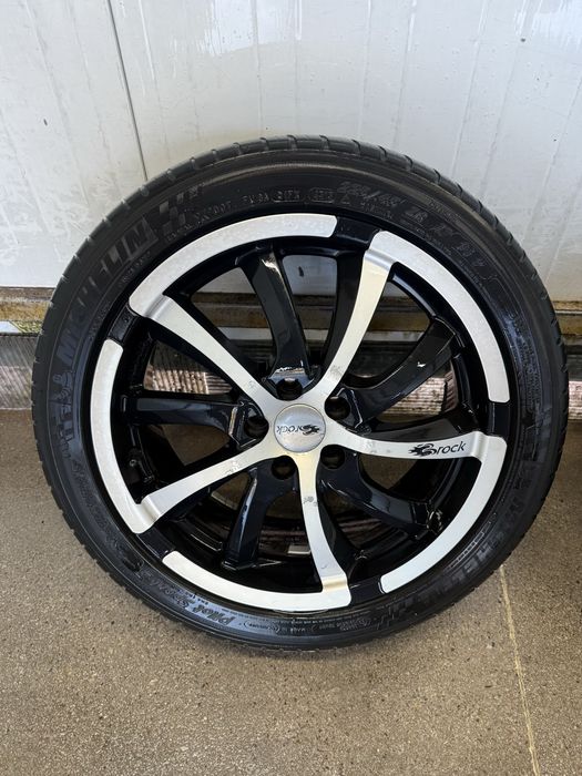 Продавам алуминиеви  Джанти 17 5х100 ки с летни гуми доста запазени