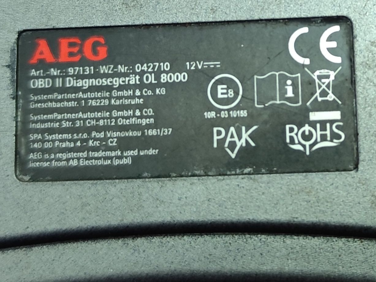 Авто диагностика за кола OBD II OL 8000 AEG