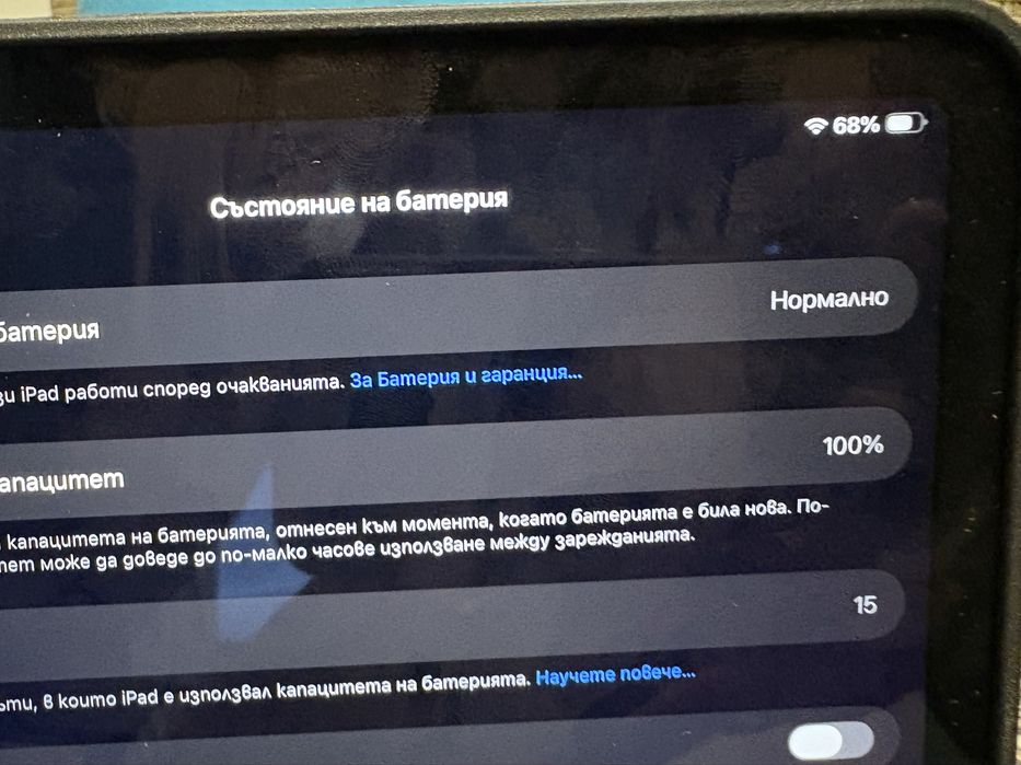 Нов iPad mini 7 - 100% батерия