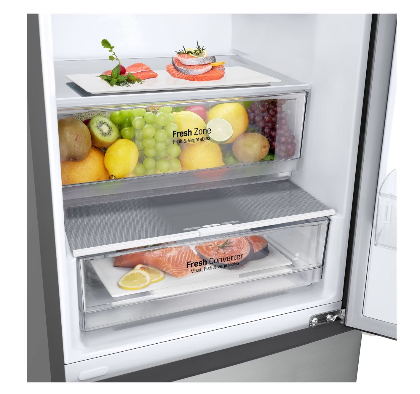 Хладилник с фризер LG GBP52PYNBN