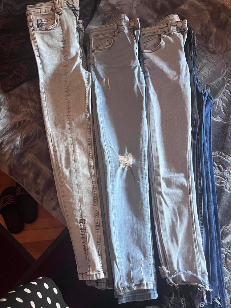 Lot blugi xs talie înaltă