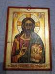 Icoana ulei pe lemn - Iisus Hristos Pantocrator