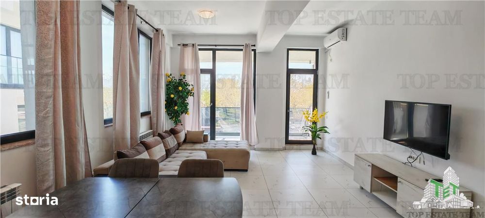Apartament 2 camere in prima linie, mobilatutilat modern, 77mp, toate